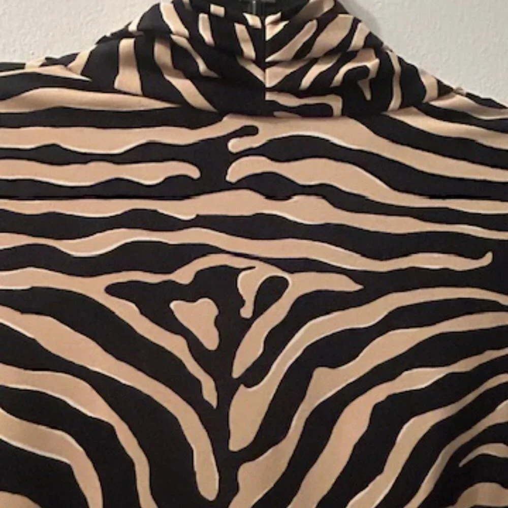 J. McLaughlin Black Sand Savannah Catalina Cloth Print Panama Wrap Dress NEW - Picture 12 of 16